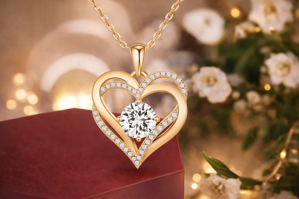 Heart Crystal Necklace
