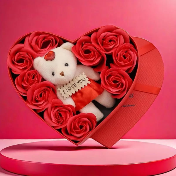 Teddy Bear with Gift Box