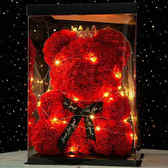 Eternal Rose Teddy Bear